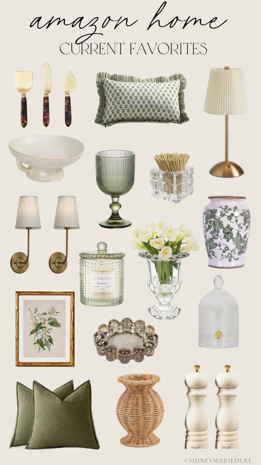 Spring home finds I’m loving from amazon - obsessed with the green vibes right now 🫶🏼

#LTKHome