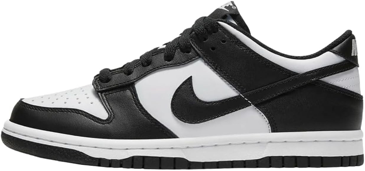 Nike Youth Dunk Low Retro GS CW1590 100 Panda - Black/White - Size 7Y | Amazon (US)