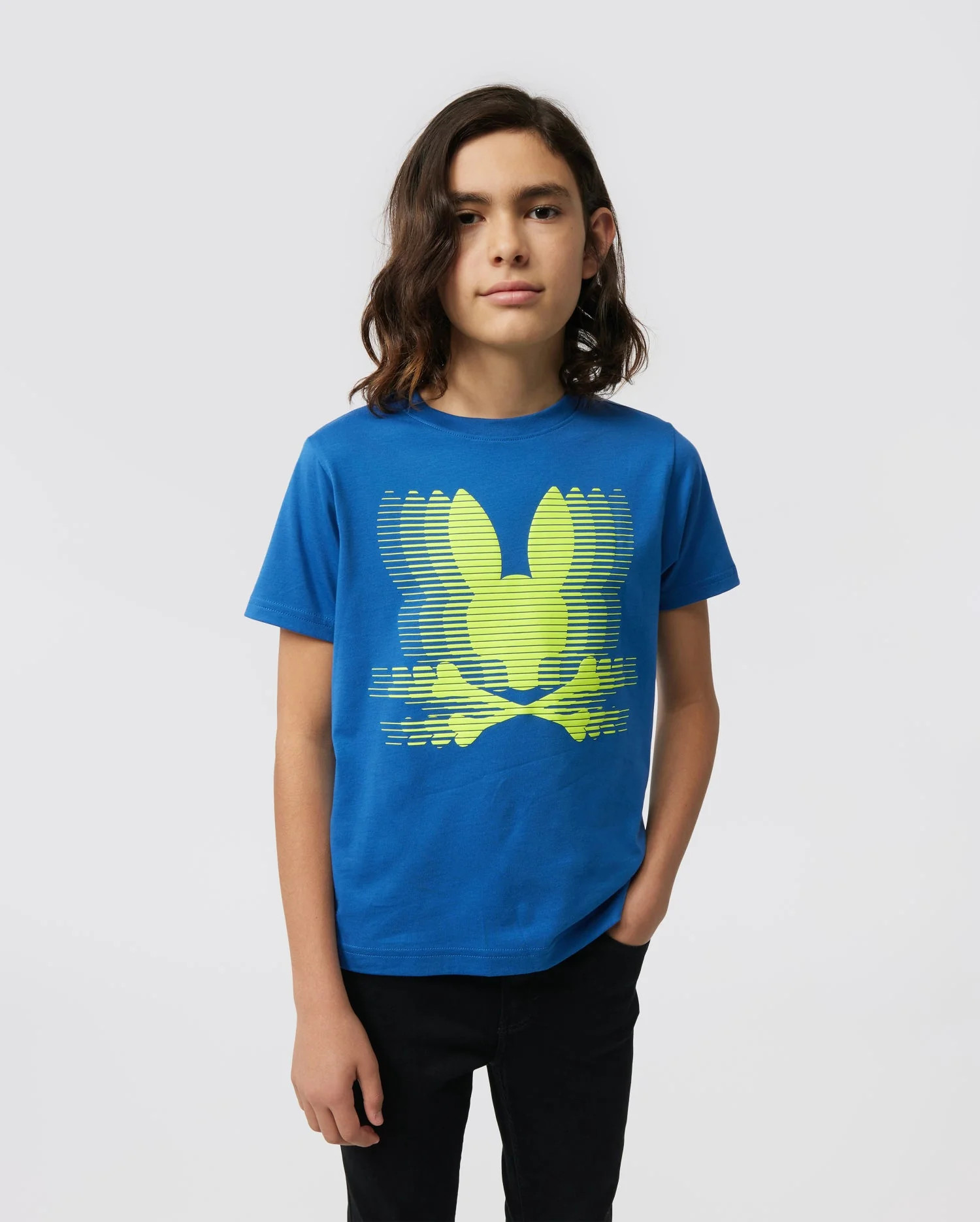 KIDS TURING BUNNY BLUE GRAPHIC TEE | PSYCHO BUNNY | Psycho Bunny