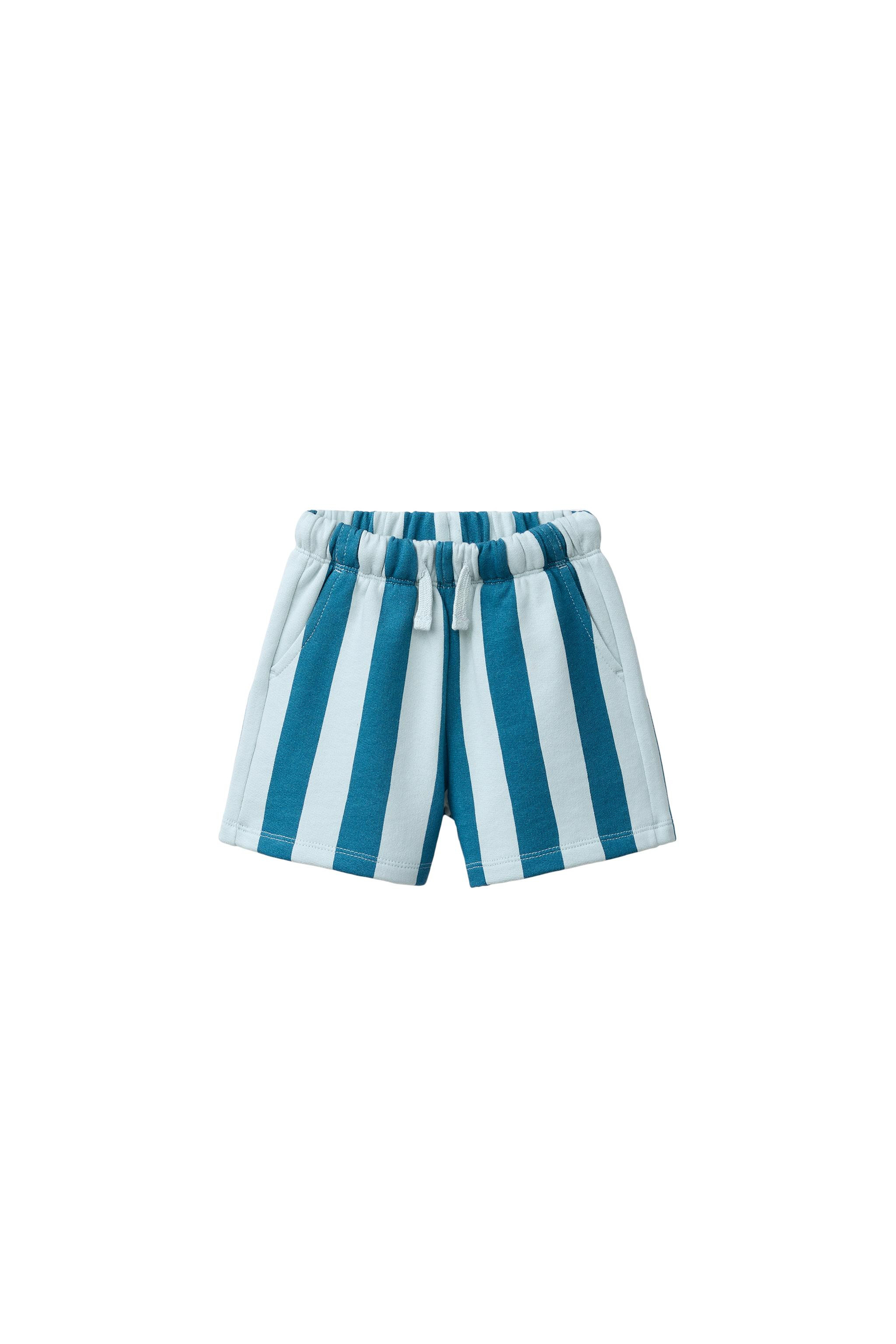 STRIPED PLUSH SHORTS | Zara US