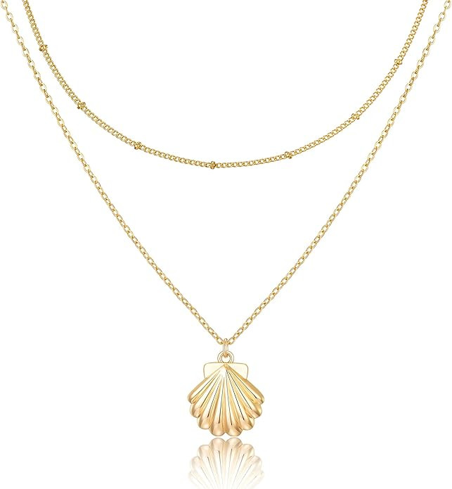 Ava Riley Dainty Gold Necklace for Women - Layered Choker Statement Necklaces for Women Trendy - ... | Amazon (US)