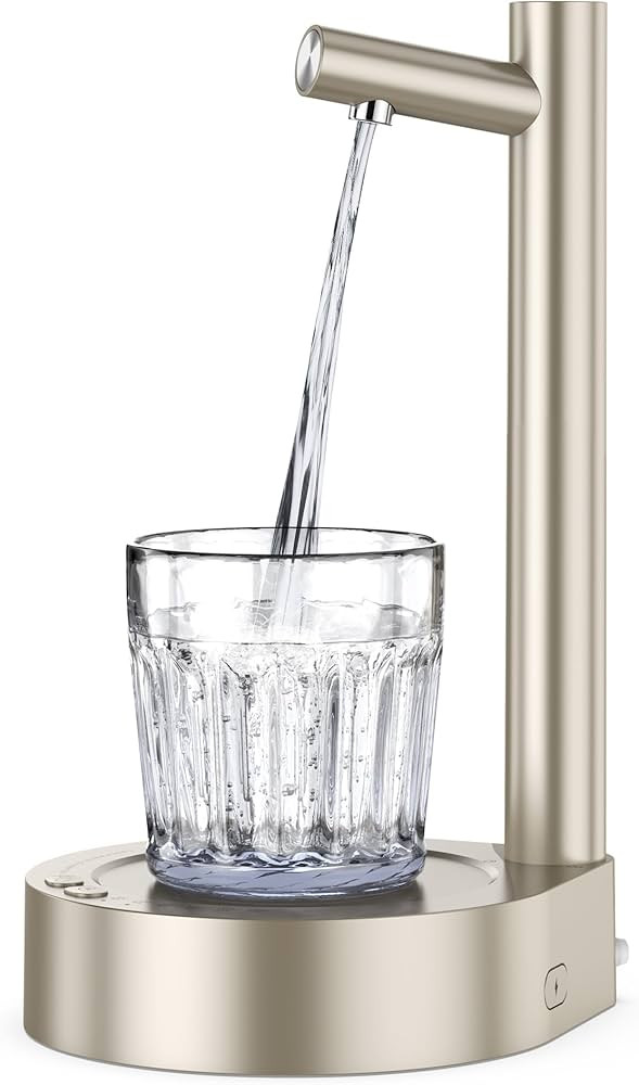 Water Dispenser - Desktop Water Dispenser for 5 Gallon Bottle, Smart Table Water Pump with 7 Leve... | Amazon (US)