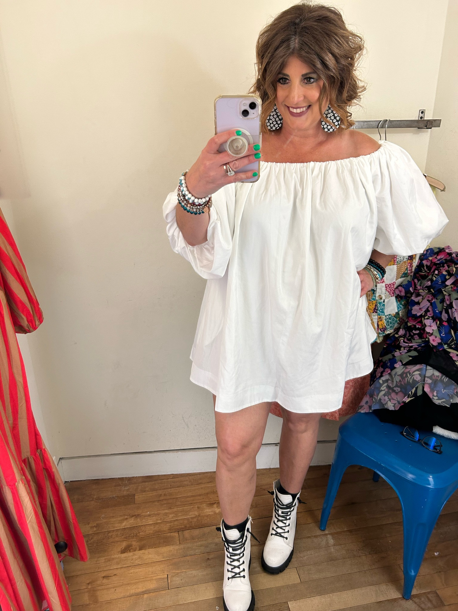 White off the shoulder dress!!! Same dress as the polka dot dress!!!! Wearing size Large for reference. This is before I had a tan 🙄
Anthropologie
Anthro finds
Weddings, bride bridal shower 

#LTKStyleTip #LTKTravel #LTKParties