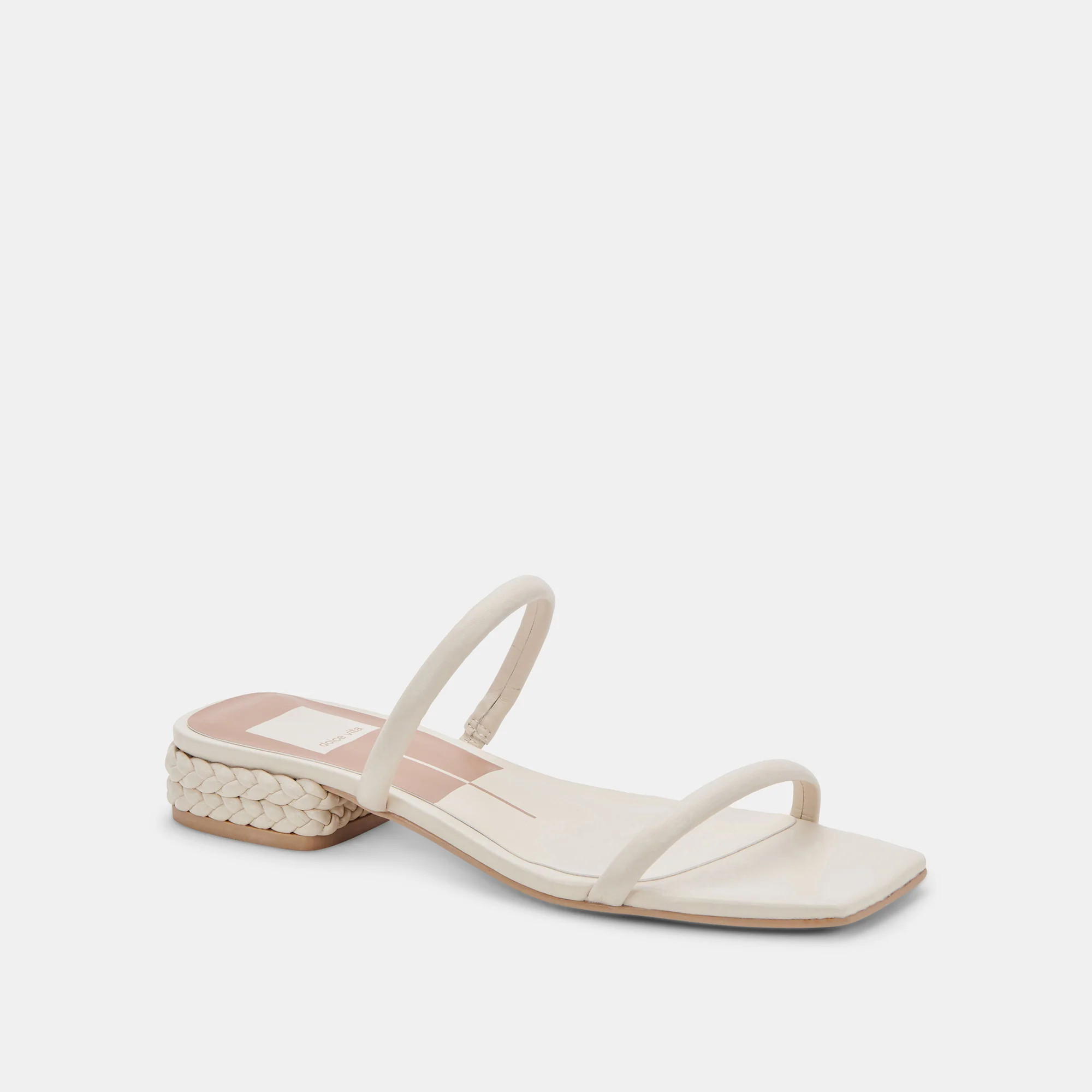 HELNA SANDALS IVORY LEATHER | DolceVita.com