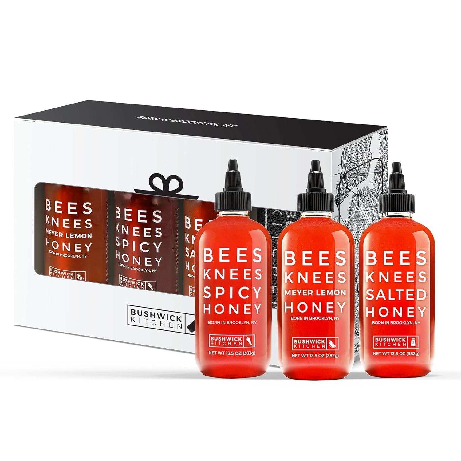 Bees Knees Honey Sampler Gift Box | Three (3) 12.5 Ounce Bottles of Natural Honey includes Spicy ... | Amazon (US)