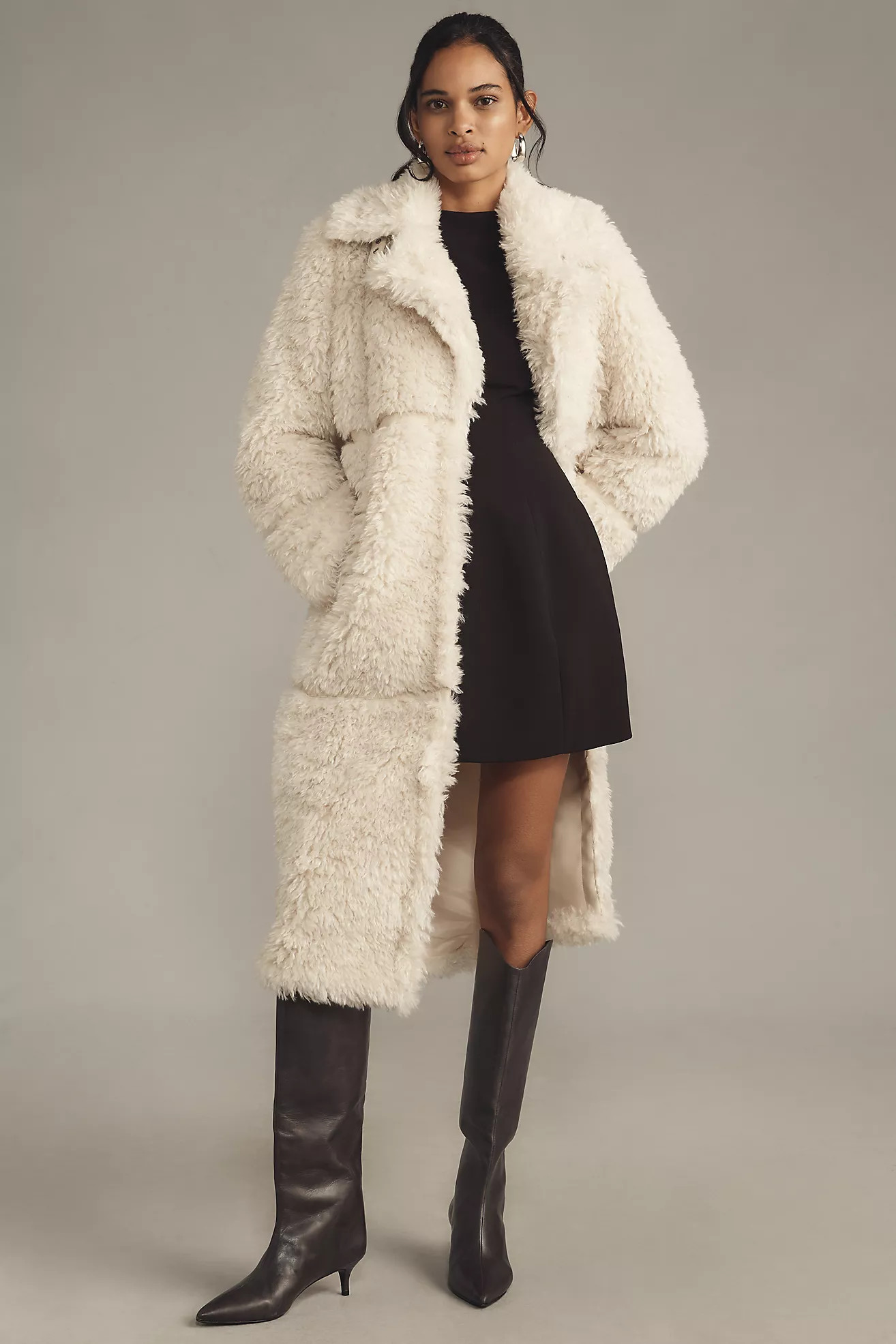 Badgley Mischka Yara Luxe Faux-Fur Coat | Anthropologie (US)