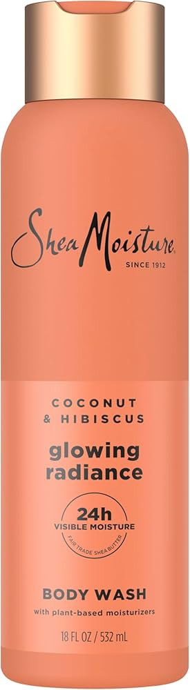 SheaMoisture Coconut Hibiscus Body Wash Glowing Radiance Glowing Radiance body wash for 24H Visib... | Amazon (US)