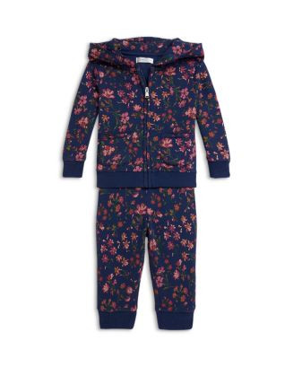 Girls' Floral Fleece Full Zip Hoodie & Pant Set - Baby | Bloomingdale's (US)