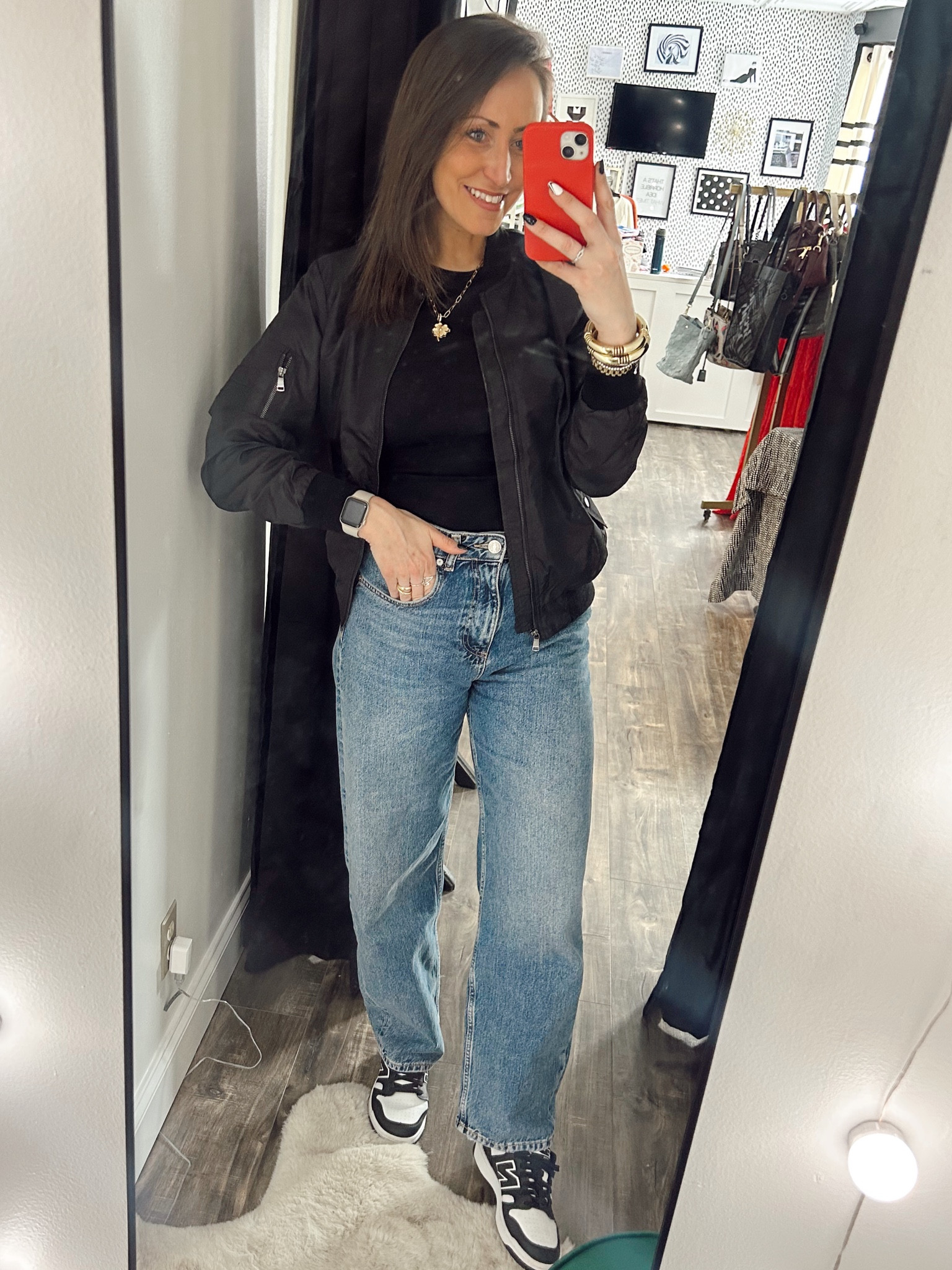 Wide leg look with a bomber jacket 

#LTKSaleAlert #LTKMostLoved #LTKFindsUnder50