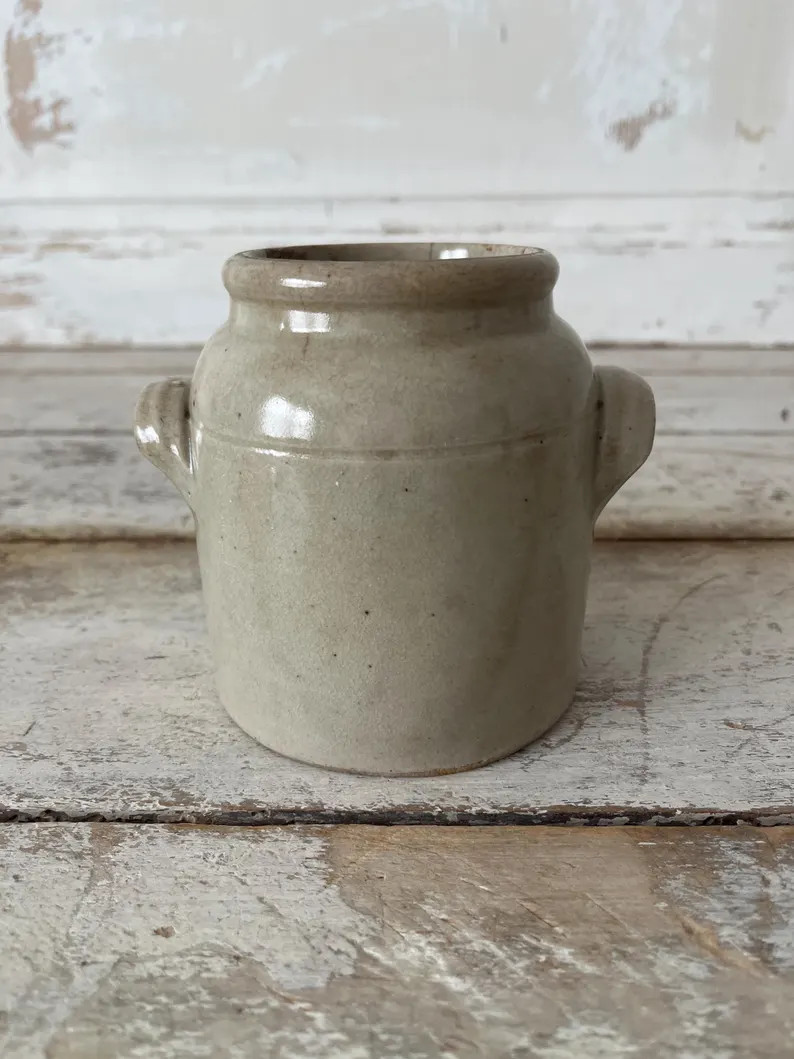Antique French Stoneware Confit Pot | Etsy (Global)