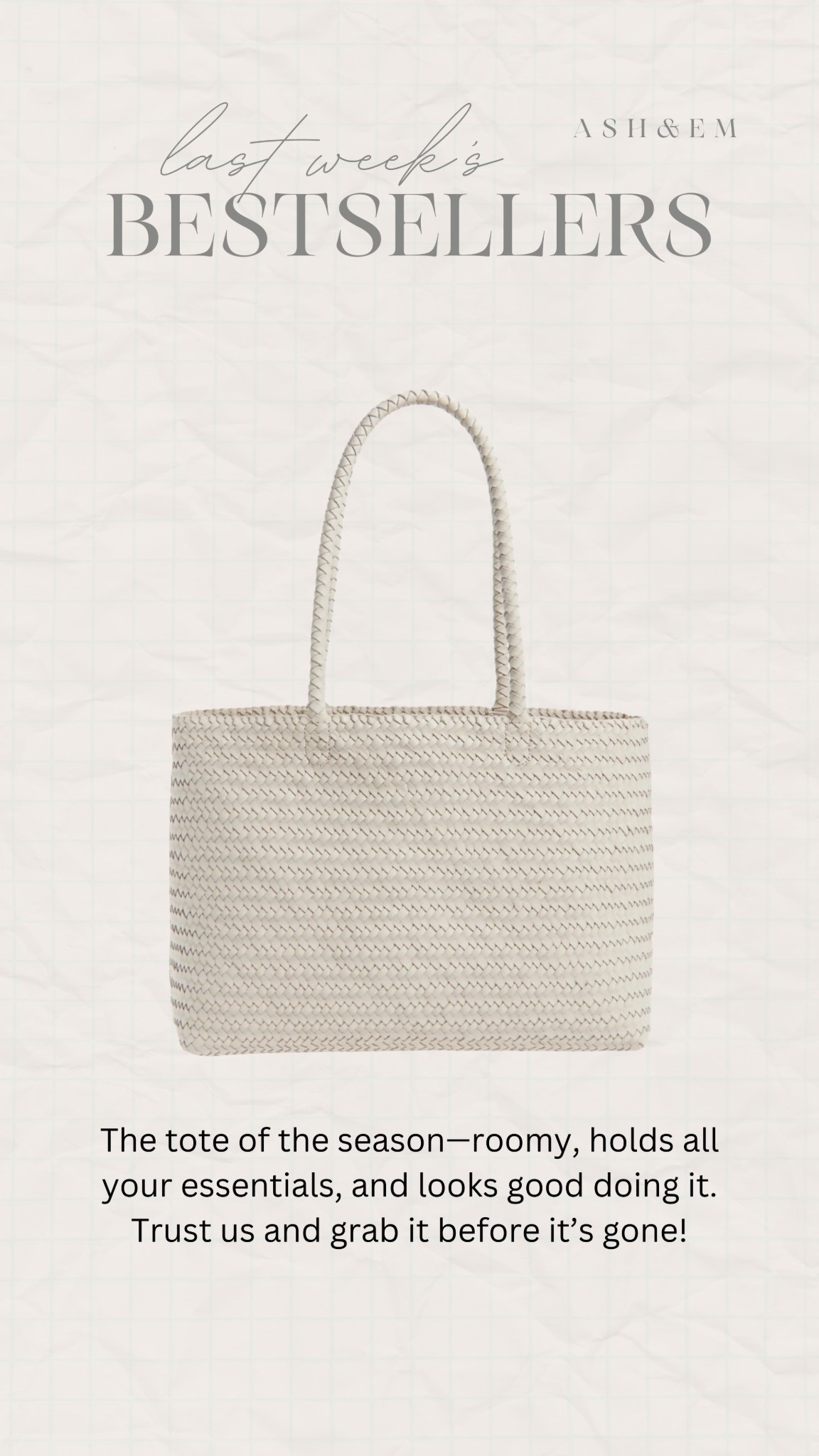 The tote of the spring!!

woven tote, tote bag, spring bag, spring fashion 