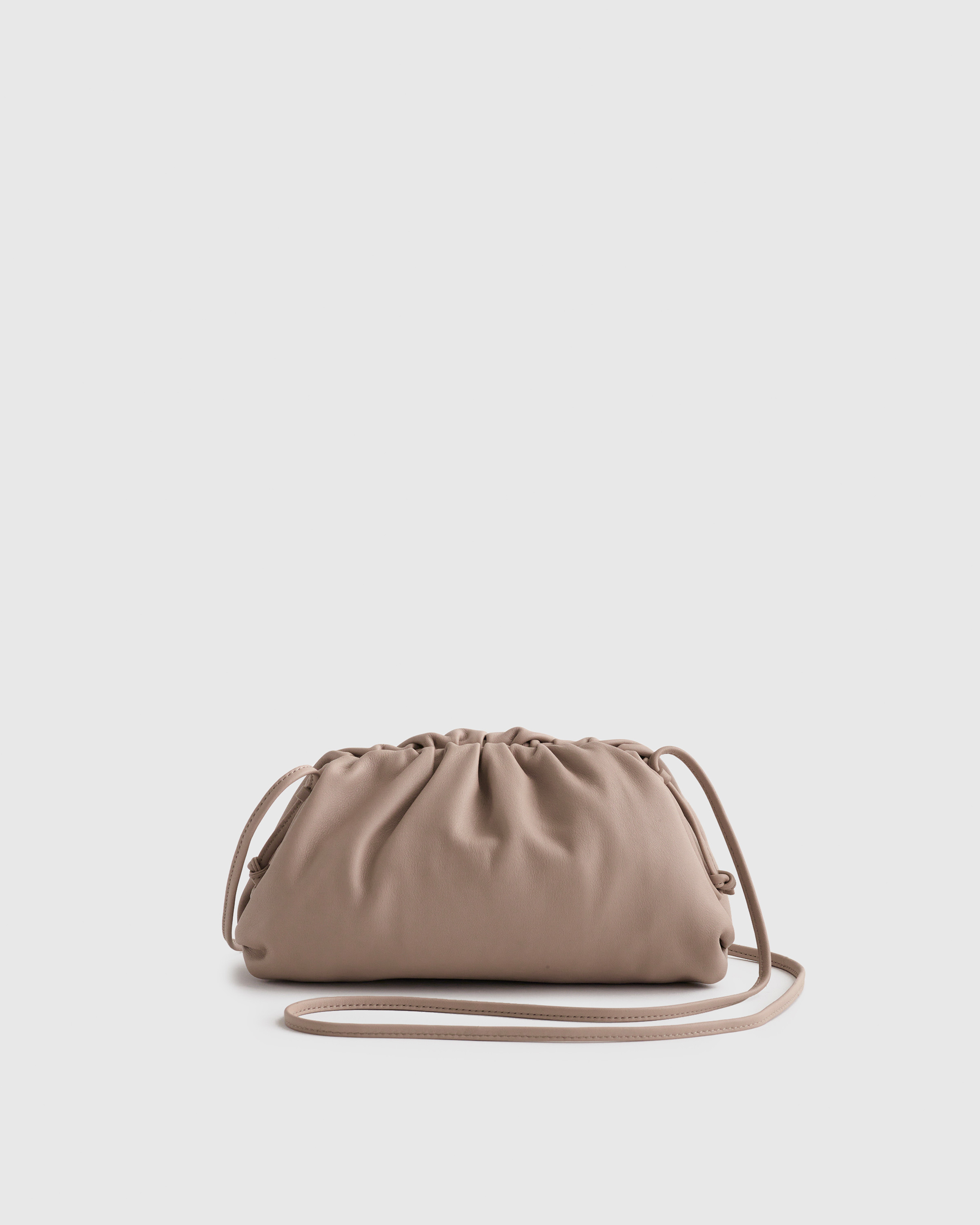 Quince | Women's Italian Leather Pouch Crossbody Clutch in Taupe | Quince