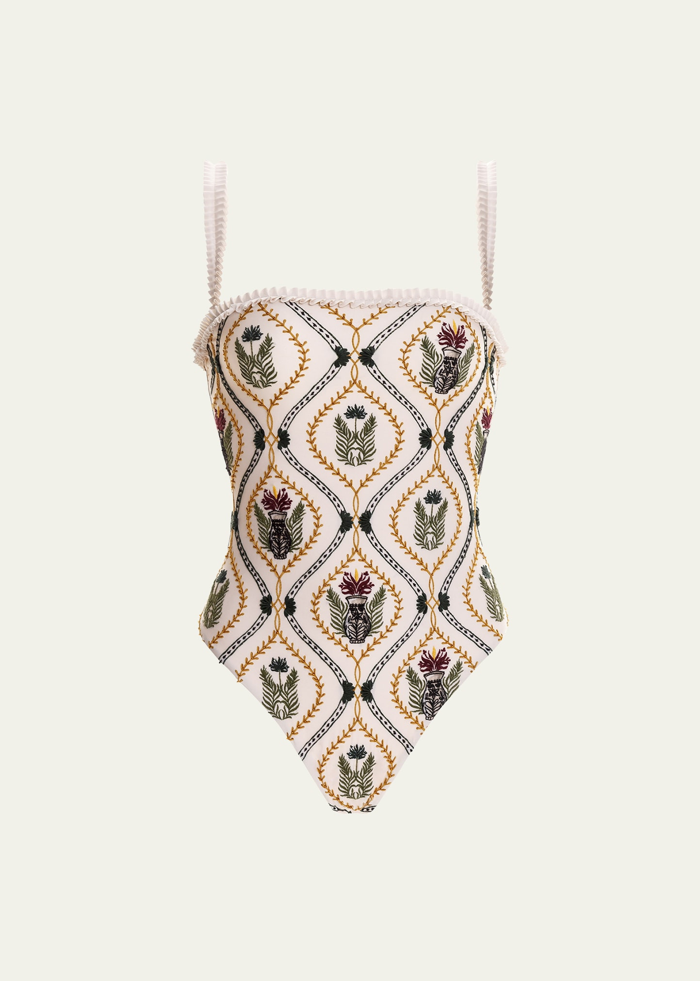 Agua by Agua Bendita Limon Jarron Printed One-Piece Swimsuit | Bergdorf Goodman