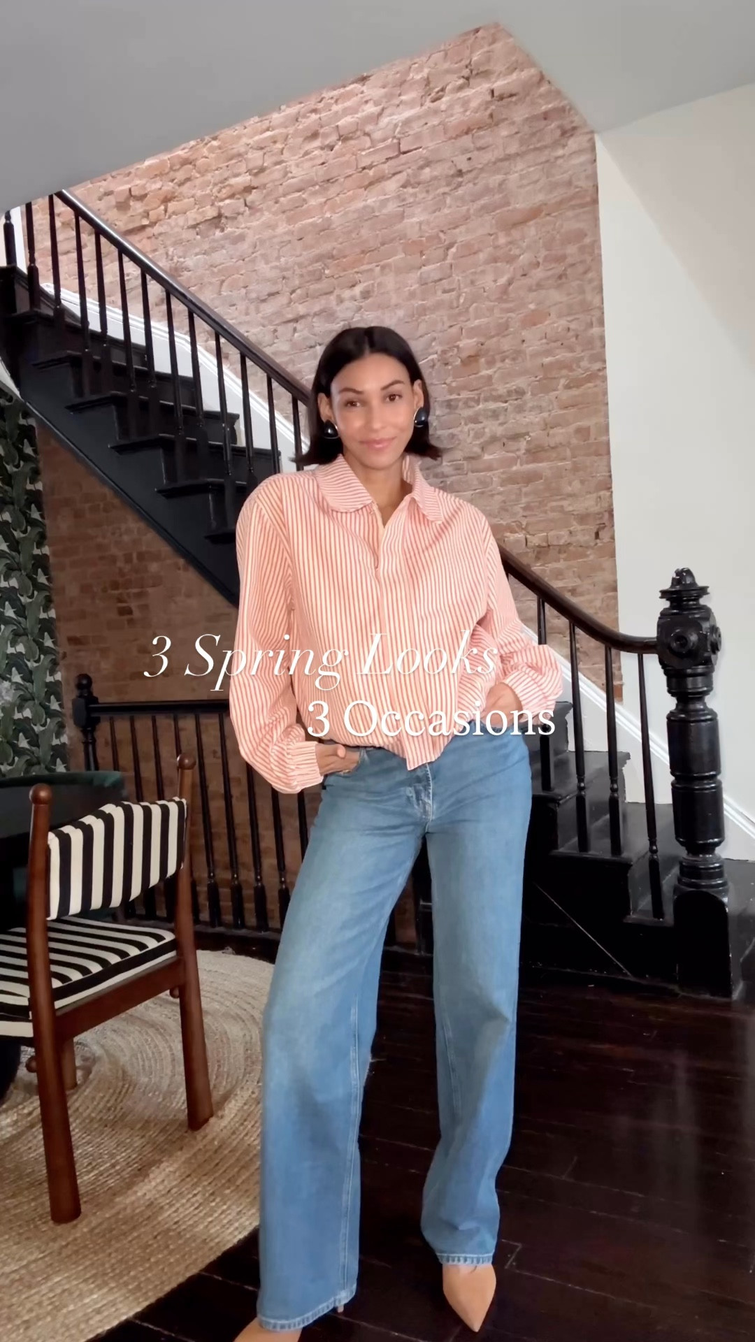 spring looks, 3 occasions with @Boden 
✨ Spring dinner plans: a striped button-down styled with wide-leg denim, statement earrings, and heels for an effortless evening look.
☕ Coffee meeting: a bright pink cardigan paired with relaxed denim and leopard flats, casual but fun and still put together.
🥐 Spring brunch: a striped set layered with a neutral tank.  Easy, polished, and perfect for a spring brunch.
Shop with link in stories or bio✨ #BodenPartner

#LTKOver40