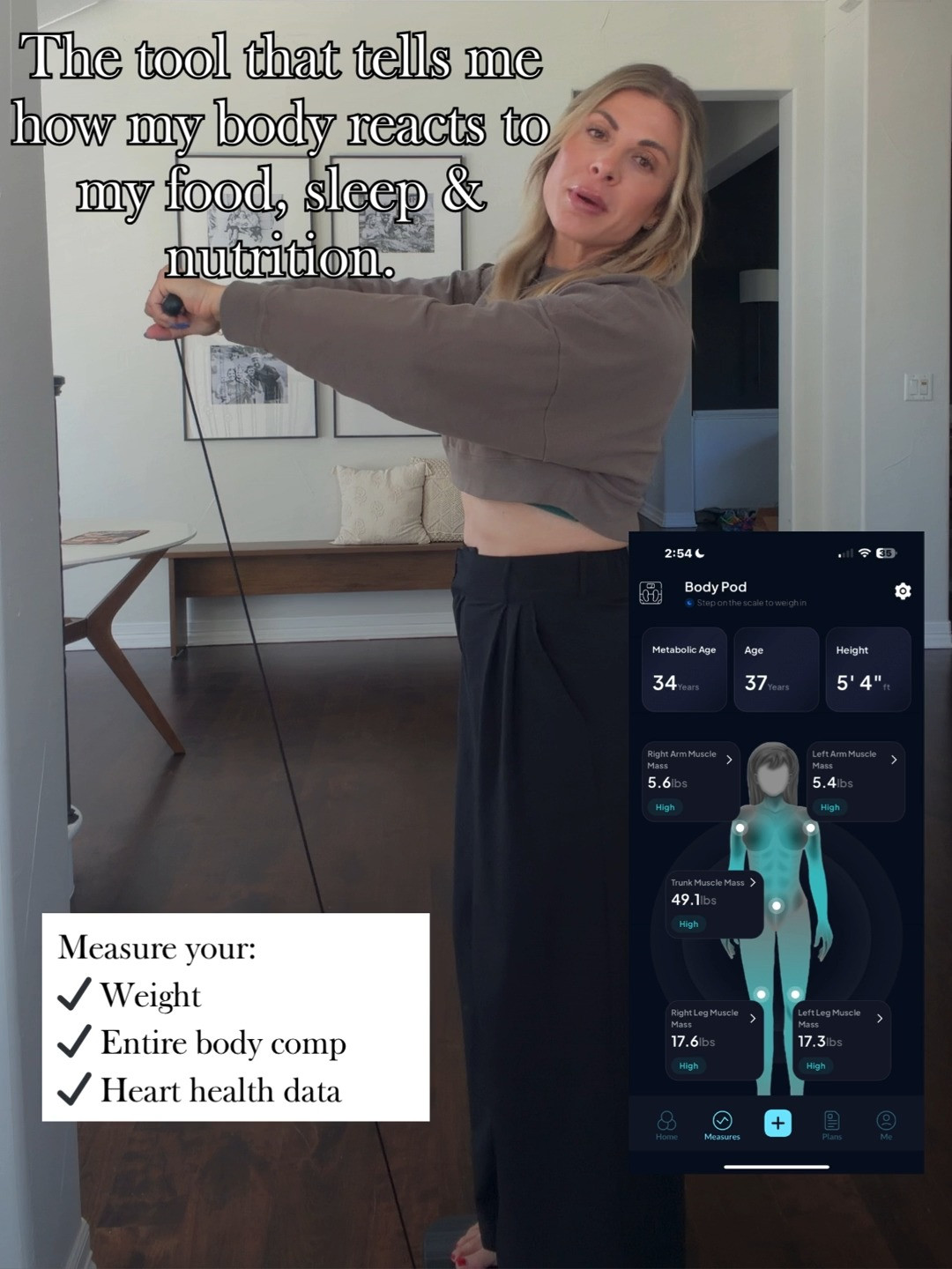 Hume Body Pod tops my weekly picks as the quirky sidekick spilling tea on how my body vibes with food, sleep, and nutrition. Game-changer for real insights, use code NICKI for additional 20% OFF! 😎🍎💤 #HumeBodyPod #BodyPod #WearableTech #NutritionTracker #SleepTracker #Biohacking #FitnessTech #WellnessGadgets #HealthMonitor #LTKWellness 

 

#LTKActive