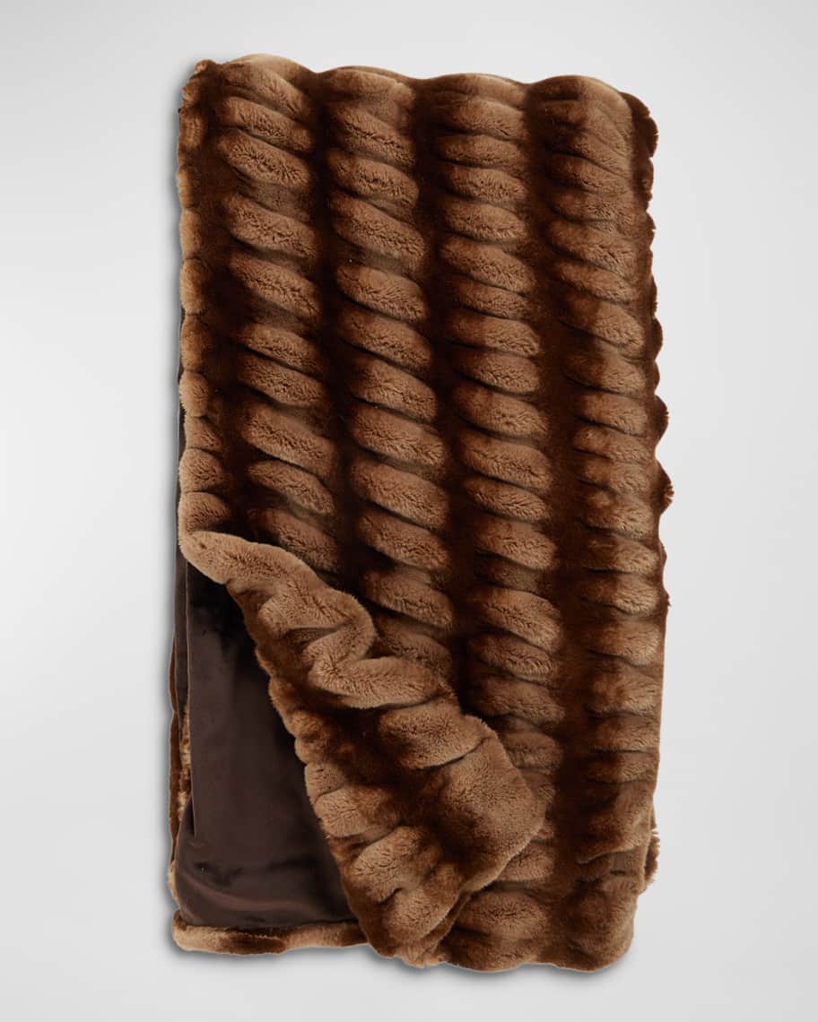 Fabulous Furs Couture Collection Faux-Fur Throw | Neiman Marcus
