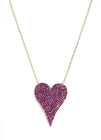 Pavé Heart Pendant Necklace | Nordstrom