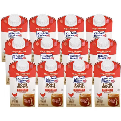 Kitchen Basics Bone Broth Chicken Turmeric and Ginger - Case of 12/8.25 fz | Target