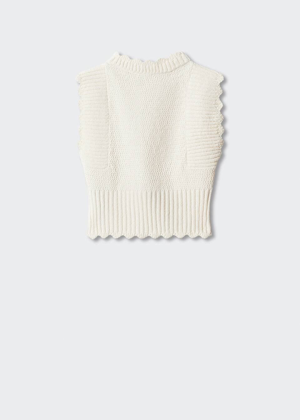 Open back knitted top -  Women | Mango USA | MANGO (US)