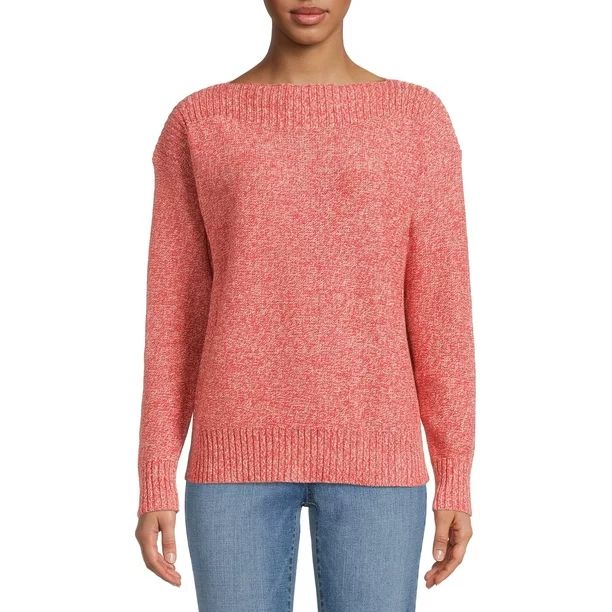 Time and Tru Women's Boat Neck Sweater | Walmart (US)