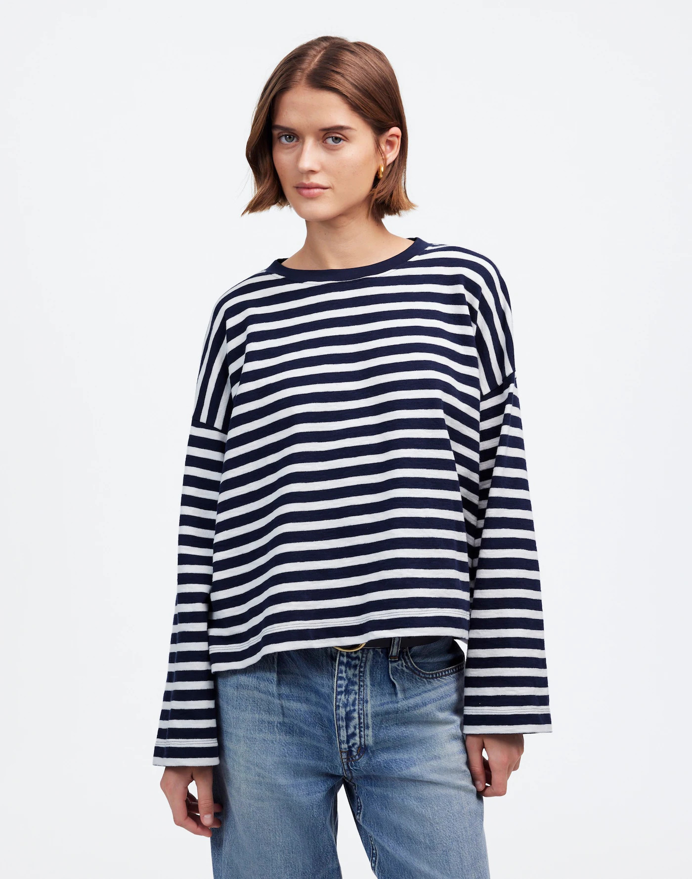 Easy Crewneck Long-Sleeve Tee | Madewell | Madewell