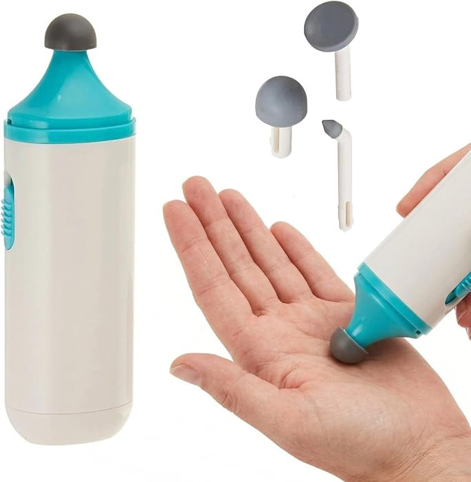 Rolyan Mini Scar Massager, Handheld Portable Vibration Massager with Interchangeable Heads, Quiet... | Amazon (US)