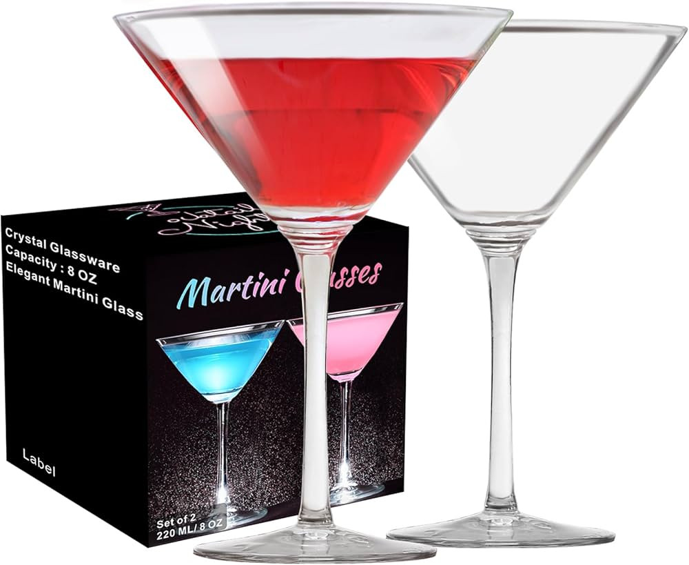PARACITY Martini Glasses Set of 2, Coupe Glasses, Hand Blown Premium Martini Glasses, Perfect for... | Amazon (US)