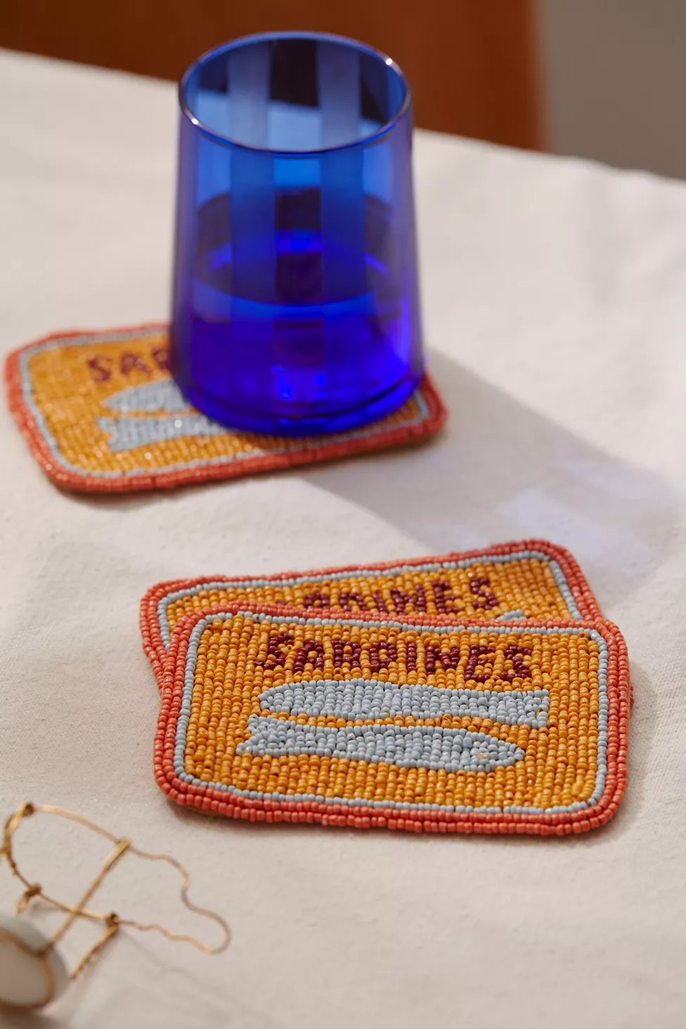 Sardine Beaded Coaster Set | Urban Outfitters (US and RoW)