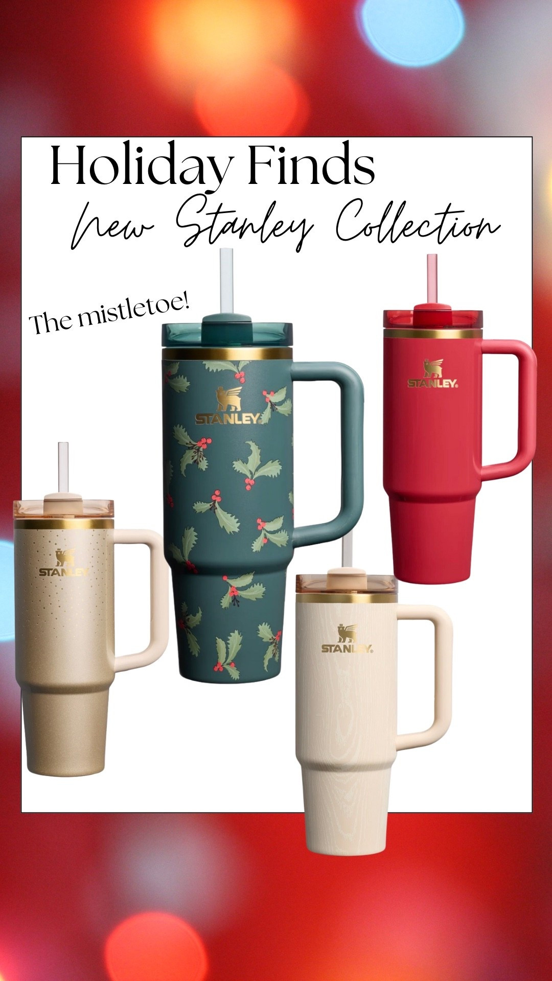 New Stanley holiday collection is so good! Love the mistletoe Stanley cup so much!!! 

#LTKSeasonal #LTKHoliday