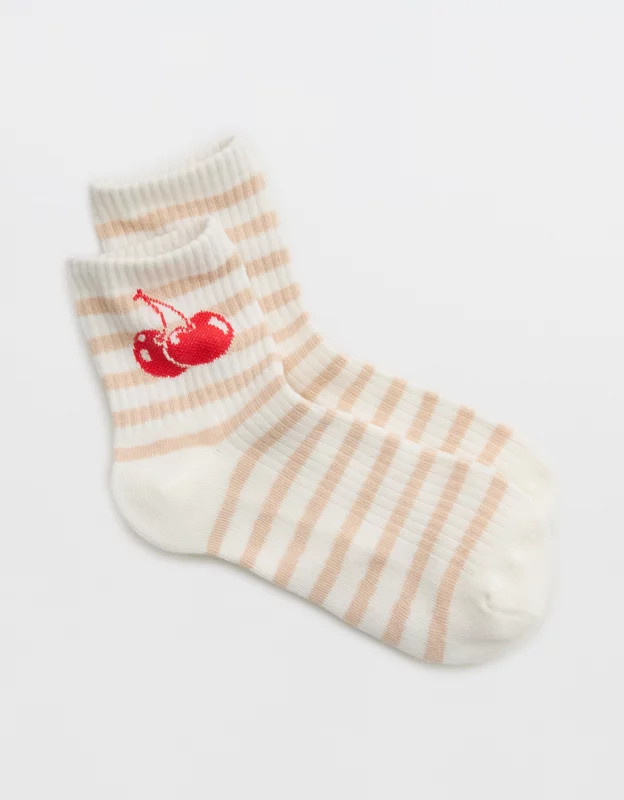 Aerie Ribbed Cotton Bobby Socks | Aerie