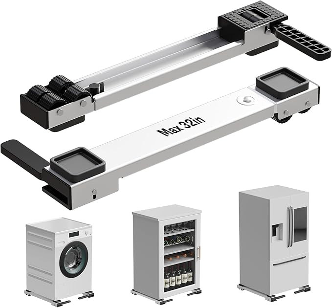 Appliance Rollers Heavy Duty,Newest Extendable Appliance Sliders,Liftable Washing Machine Base,Ea... | Amazon (US)