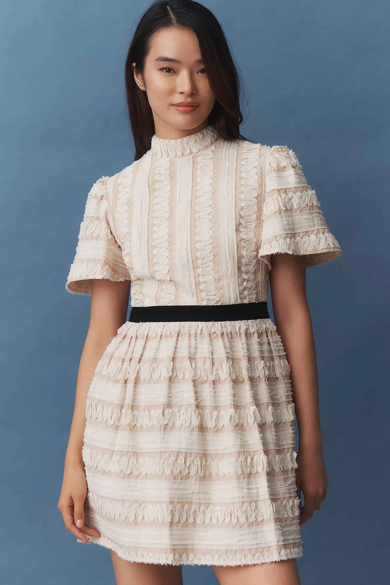 Maude Blythe Textured Mini Dress | Anthropologie (US)