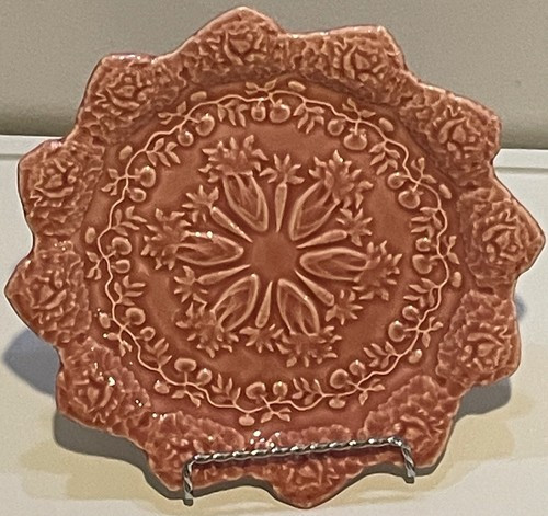 Bordallo Pinheiro Rabbit Pink Majolica Accent Salad Plate Portugal Earthenware   | eBay | eBay AU