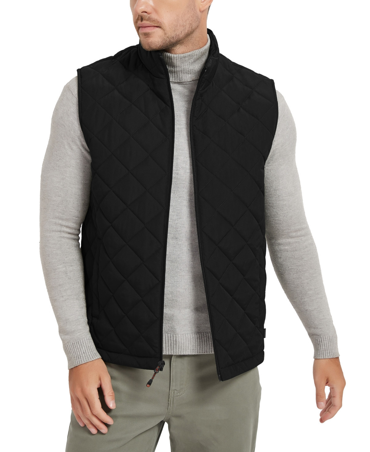 Hawke & Co. Men's Diamond Quilted Heritage Vest, Created for Macy's - Black | Macy's