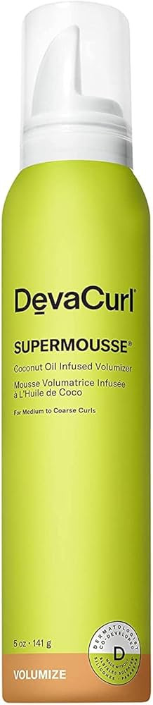 DevaCurl SuperMousse® Coconut Oil Infused Volumizer, Superfruits, 5 fl. oz. -141g | Amazon (US)