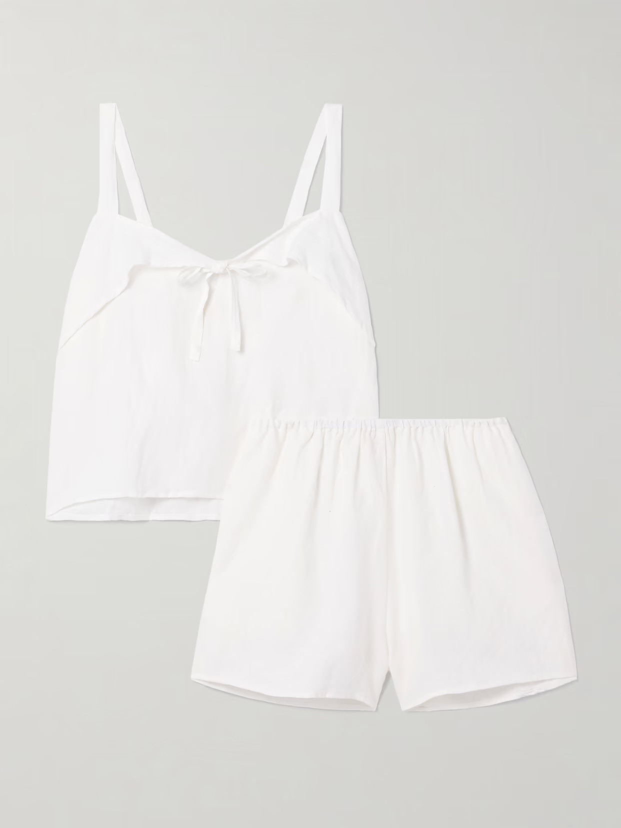 Deiji Studios - Linen Pajama Set - White | NET-A-PORTER (US)