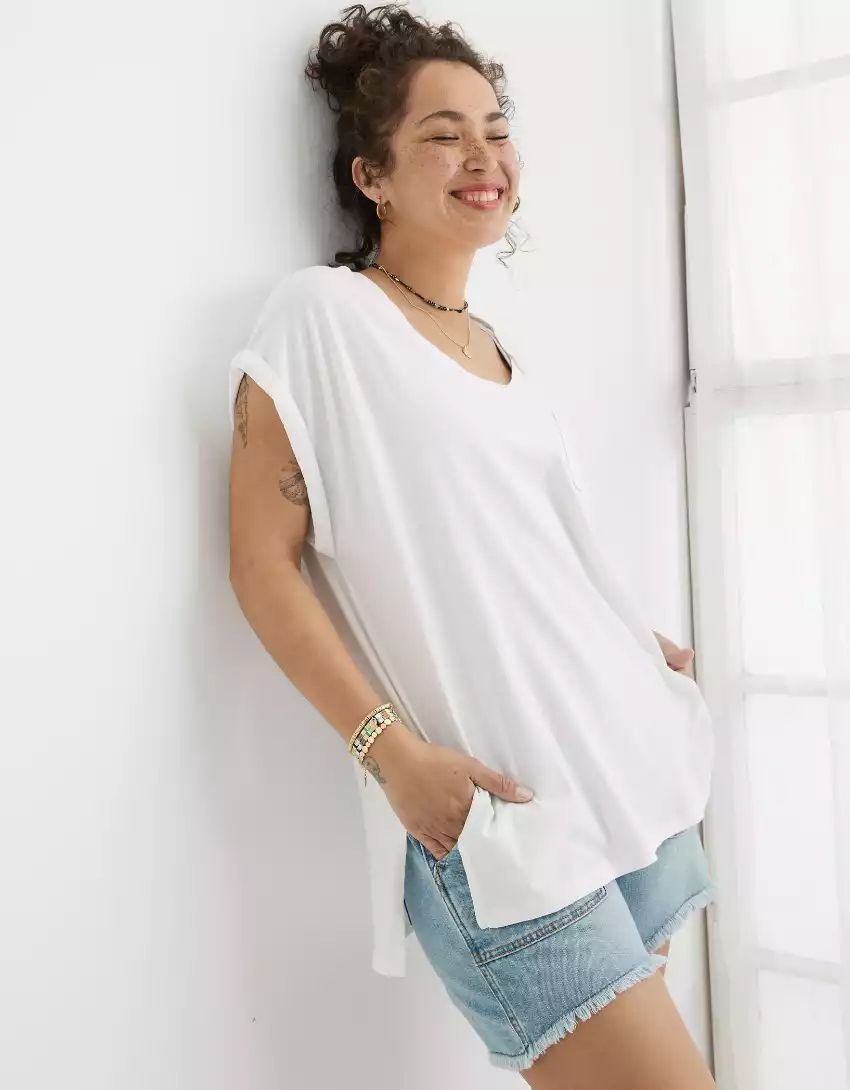 Aerie Boyfriend Rope Voop T-Shirt | American Eagle Outfitters (US & CA)