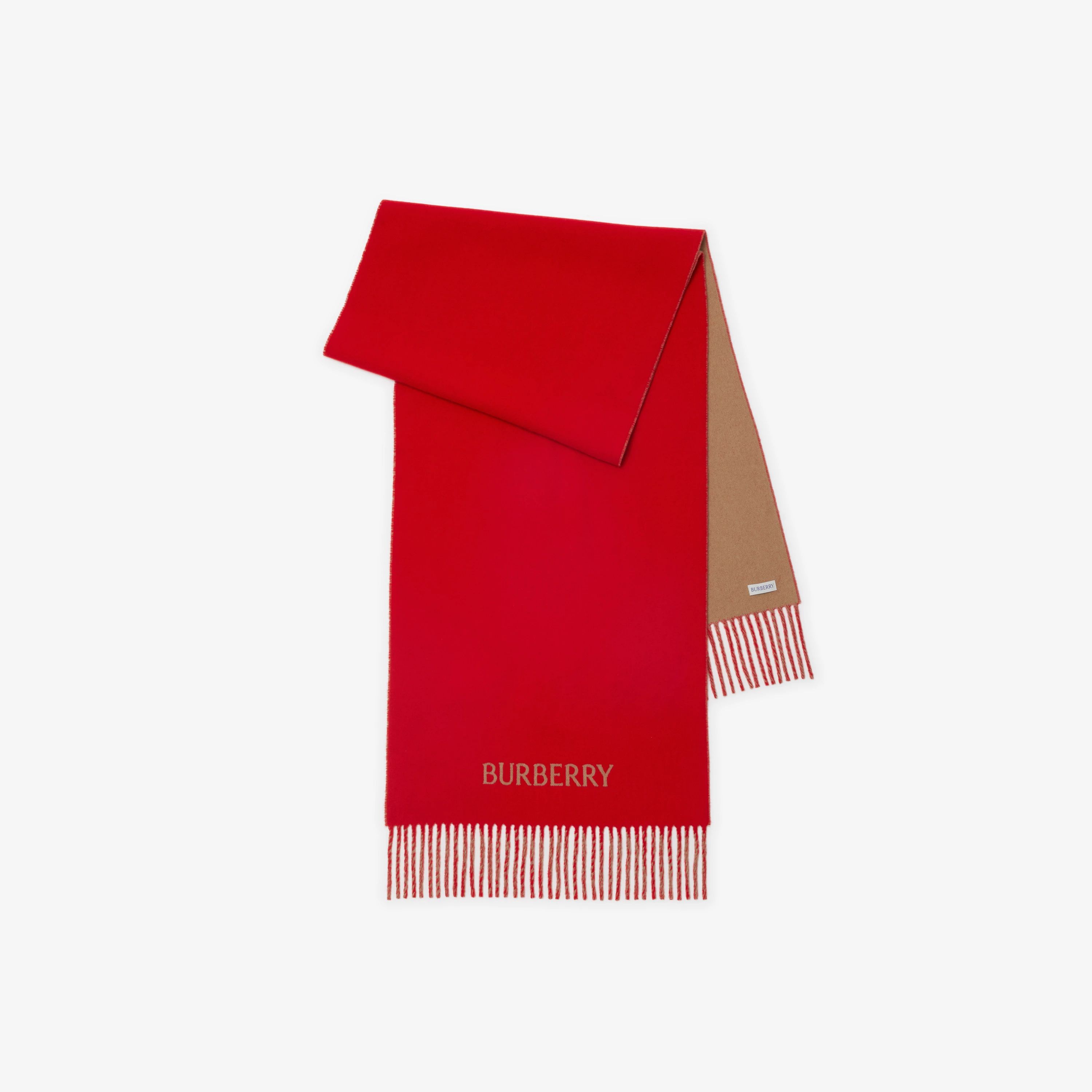 EKD Cashmere Reversible Scarf in Pillar/camel | Burberry® Official | Burberry (US)