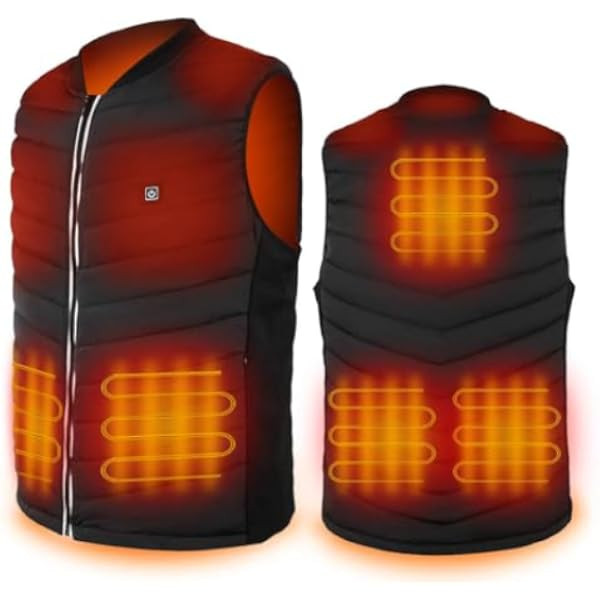 Srivb Heated Vest, USB Charging Heating Vest for Men Women Washable Body Warmer with Battery Pack fo | Amazon (US)