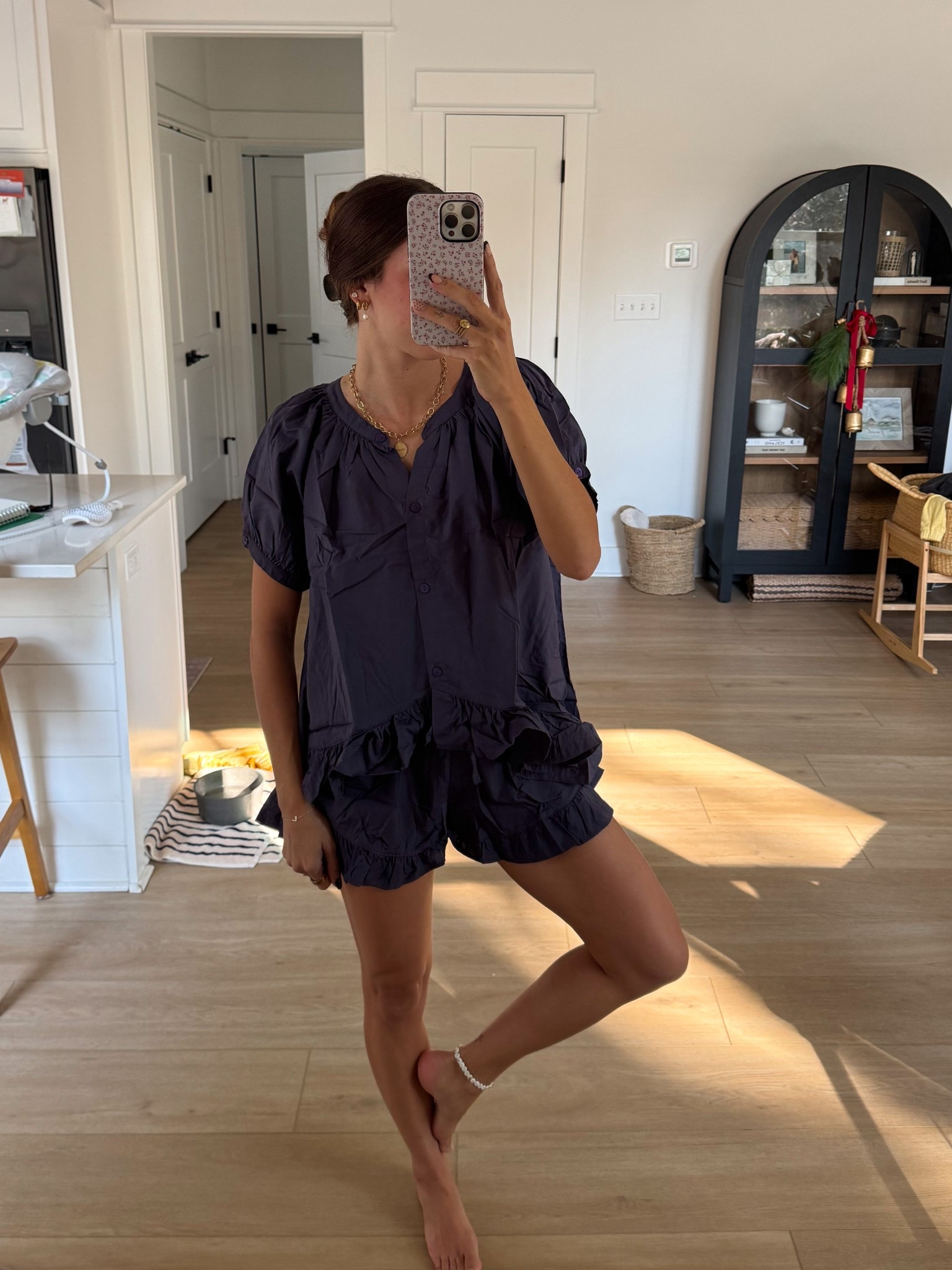 the cutest pajama set perfect for postpartum days🫶🏼 would also be so cute for wedding day getting ready outfits! 

#LTKCyberWeek #LTKWedding #LTKGiftGuide