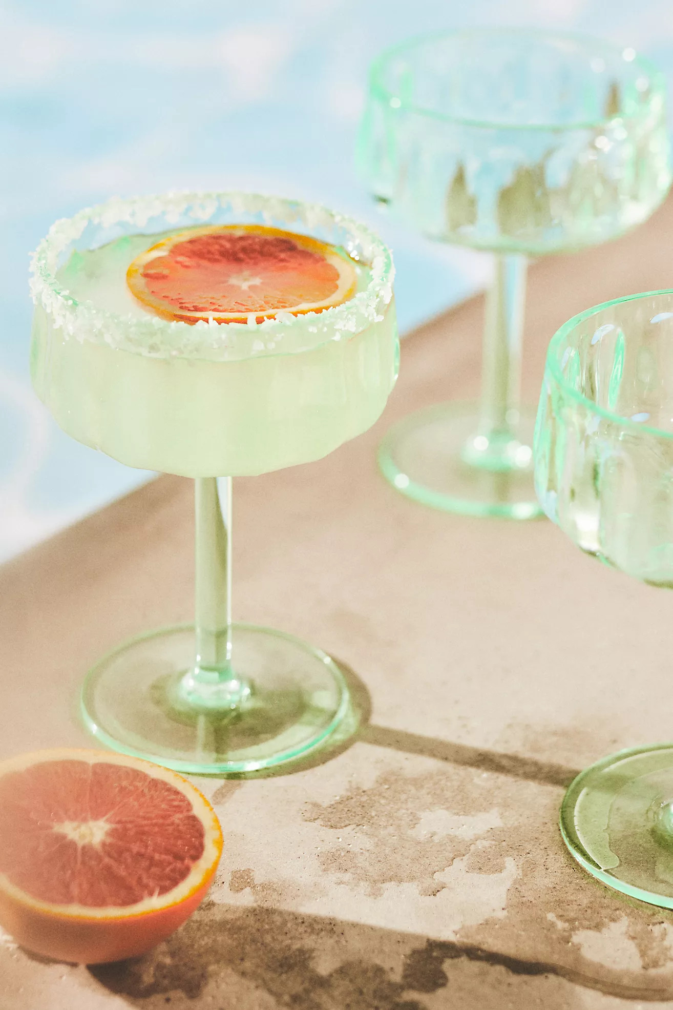 Lucia Acrylic Coupe Glasses, Set of 4 | Anthropologie (US)