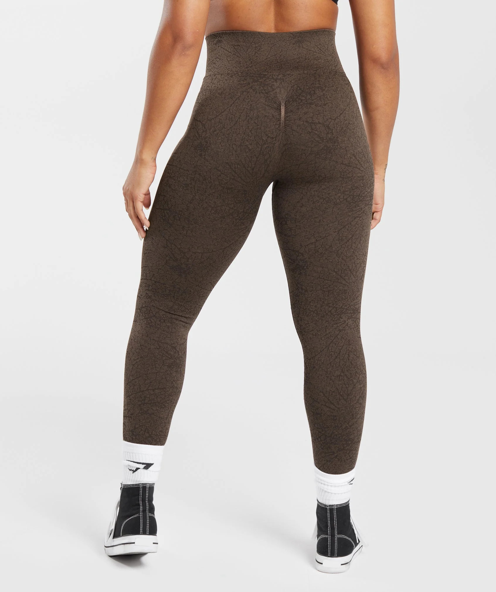 Gymshark Adapt Pattern Seamless Leggings - Woodland Brown/Soul Brown | Gymshark (Global)