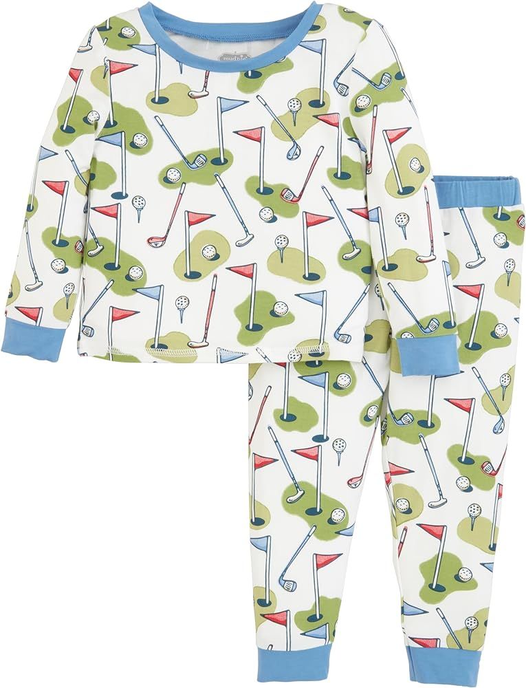 Mud Pie Golf Print Boys Pajamas | Amazon (US)