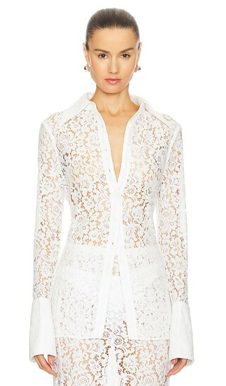 Hana Top in White | Revolve Clothing (Global)