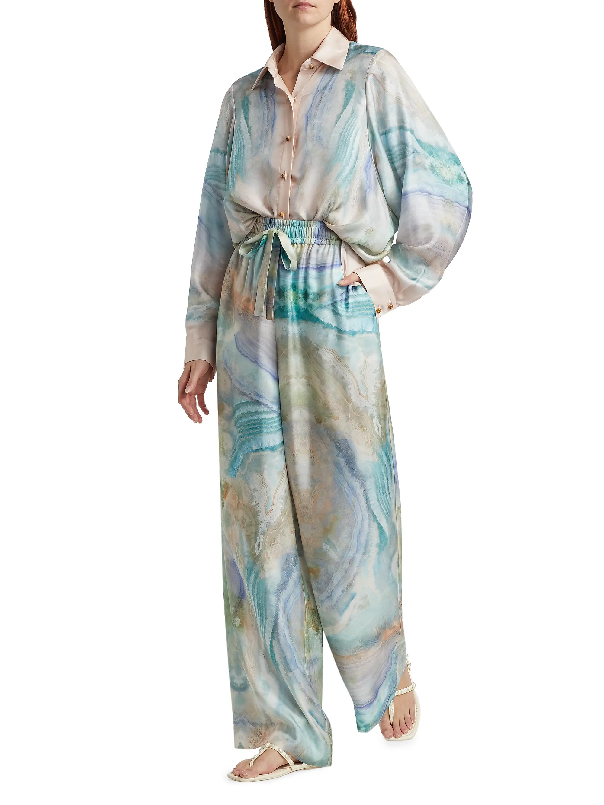 Illuminate Marble Print Track Pants | Saks Fifth Avenue