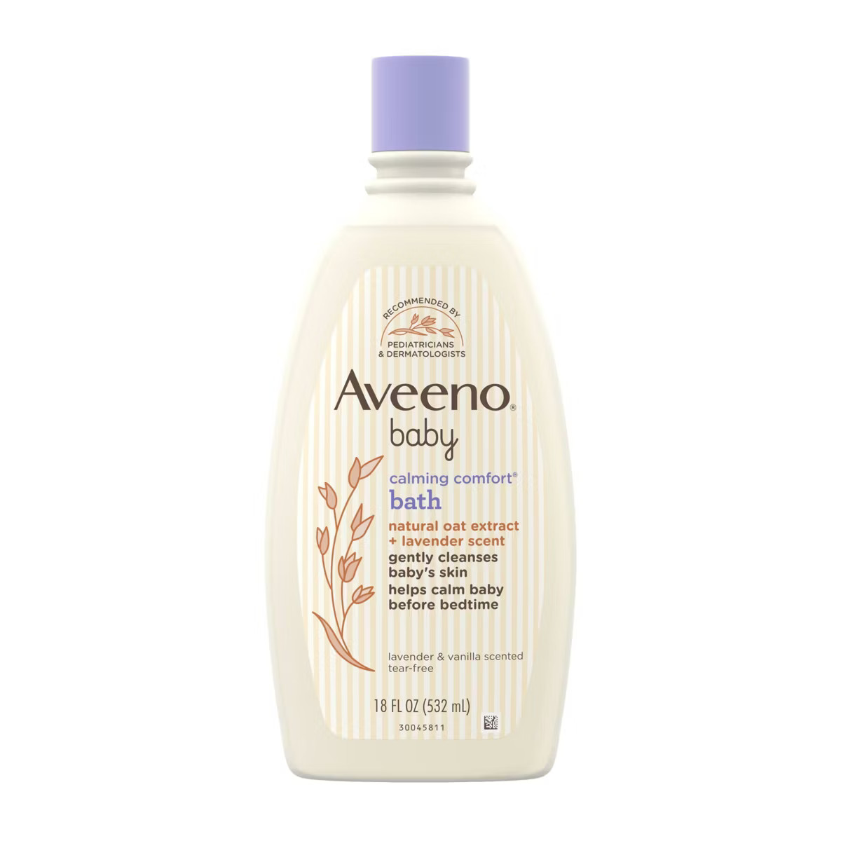 Aveeno Baby Nighttime Calming Comfort Bath, Body & Hair Wash - Lavender and Vanilla Scent - 18 fl... | Target