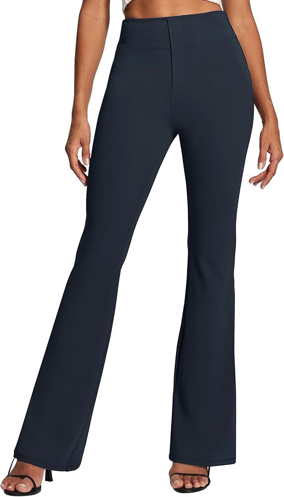 IUGA Womens Dress Pants Stretchy Work Pants Women Business Casual Bootcut Slacks High Waisted Pul... | Amazon (US)