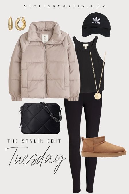 Outfits of the Week- Tuesday edition, athleisure, mini Ugg, puffer jacket, accessories, StylinByAylin 

#LTKstyletip #LTKunder100 #LTKSeasonal