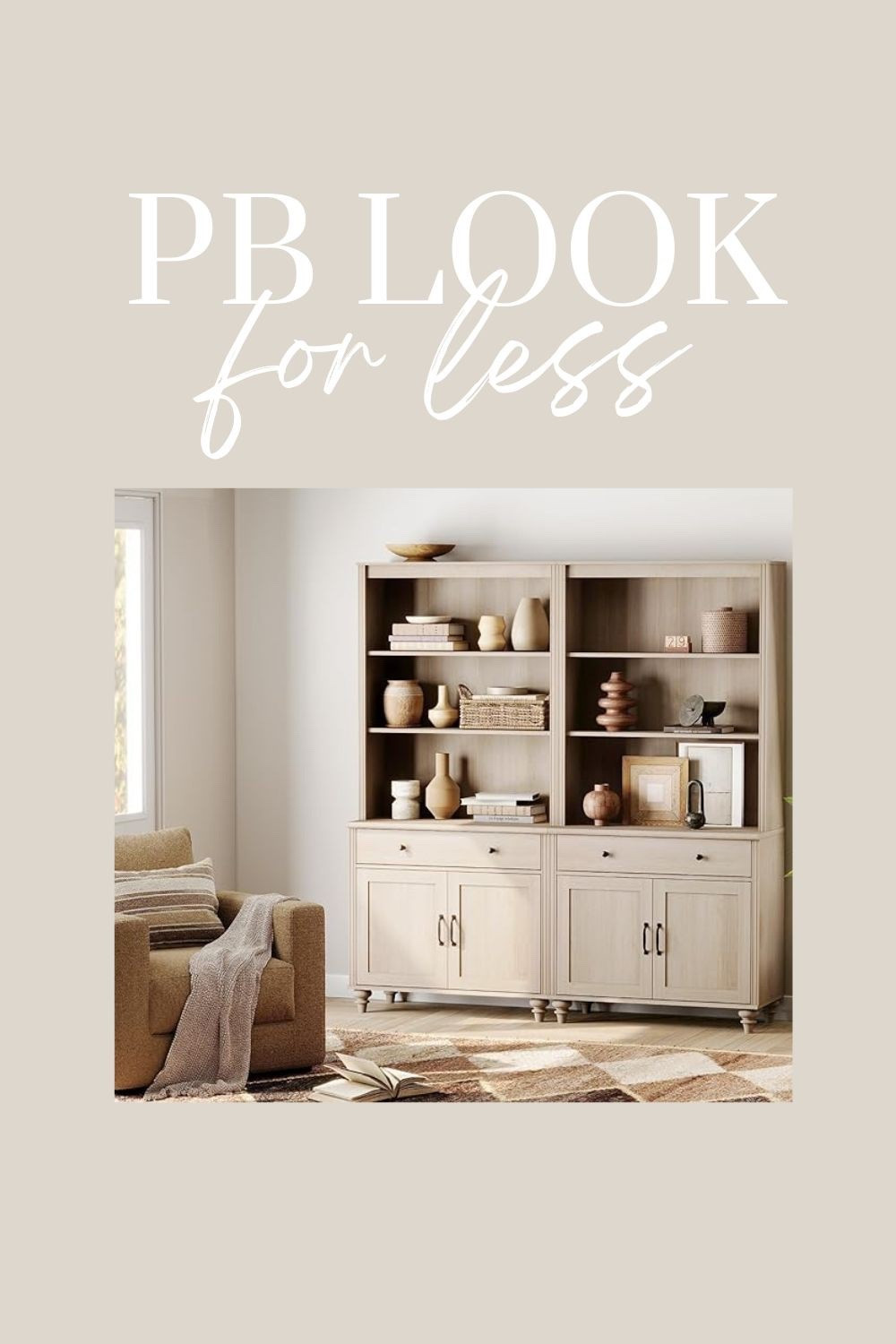 Look what I found on Amazon for only $569.99!! I want to order it for my home office! Looks straight out of Pottery Barn. Bookshelf with drawers. 

#LTKStyleTip #LTKHome
