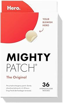 Hero Cosmetics Mighty Patch™ Original Patch - Hydrocolloid Acne Pimple Patch for Covering Zits ... | Amazon (US)